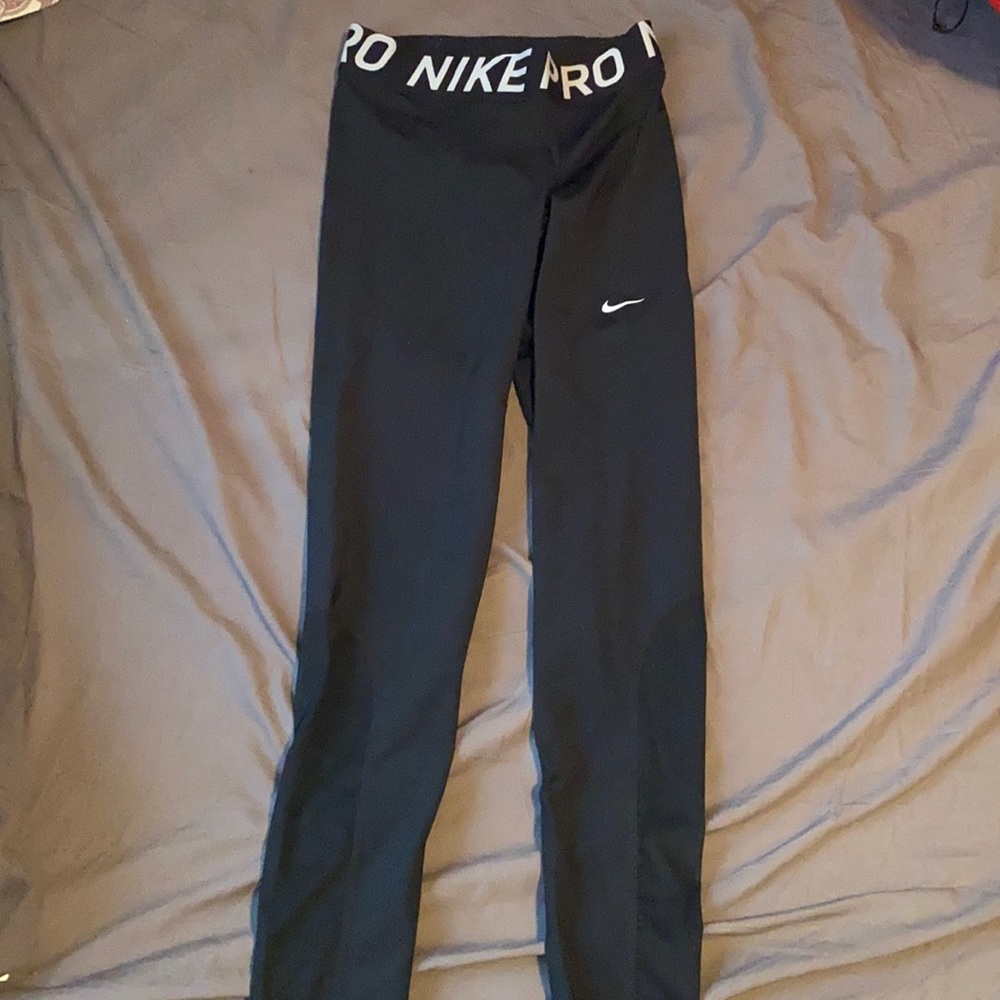 Nike pro leggings with mesh detailing
